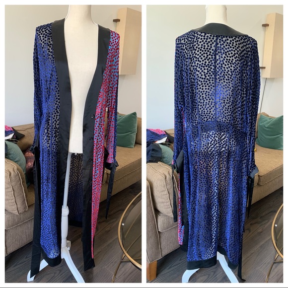 Gorgeous Burnout Kimono style wrap dress - Picture 4 of 16